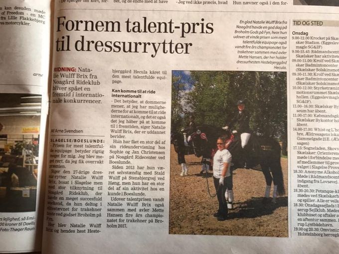 Tak til Sjællandske for den fin artikel om Wulff Dressage og Hestebjerggard :-) 